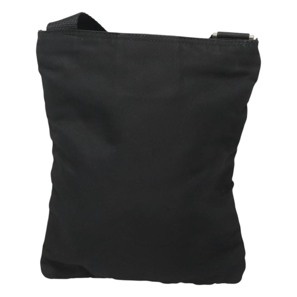PRADA Shoulder Bag Nylon Black Silver - Picture 3 of 9